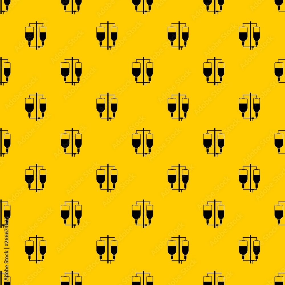 Poster intravenous infusion pattern seamless vector repeat geometric yellow for any design