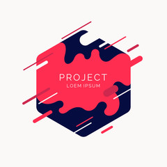 Abstract background with dynamic splash. Vector illustration