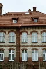 Naklejka premium architecture of the old town of polish gdansk
