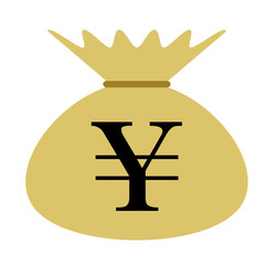 円記号の描かれた袋