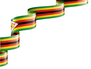Zimbabwe flag, vector illustration on a white background
