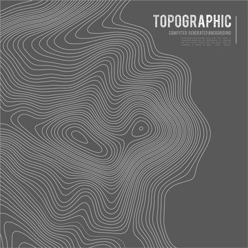 Grey contours vector topography. Geographic mountain topography vector illustration. Topographic pattern texture. Map on land vector terrain. Elevation graphic contour height lines. Topographic map © RDVector