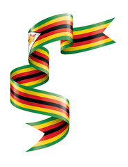 Zimbabwe flag, vector illustration on a white background