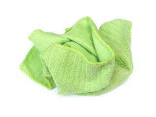 Crumpled green rag