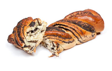 Big bun with poppy seeds