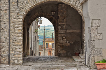 Entrance to the medieval village of Casalbore