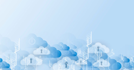 Abstract tech background. Futuristic technology interface