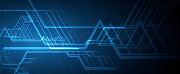 Abstract tech background. Futuristic technology interface
