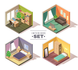 Isometric interiors set