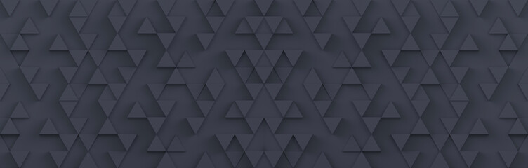 Gray triangle pattern backdrop background. 3D rendering. - obrazy, fototapety, plakaty