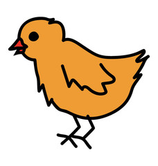 A chick, doodle design vector