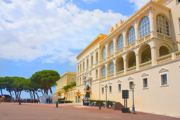 Fototapeta na wymiar Prince's Palace in Monaco