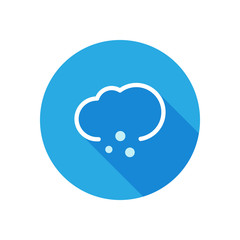 Weather icon with long shadow