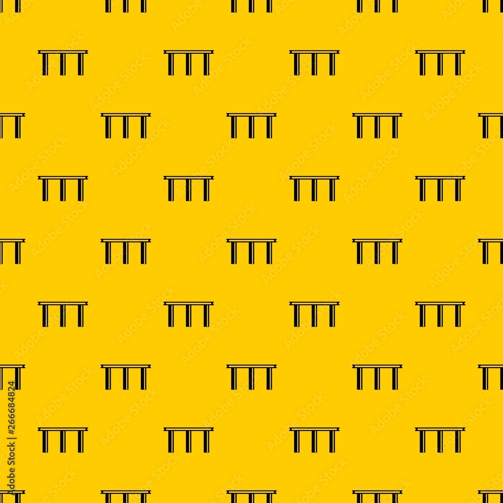 Poster bridge pattern seamless vector repeat geometric yellow for any design