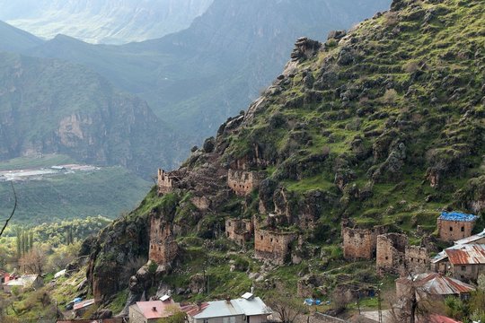 Mountain village in Hakkari plateau .turkey