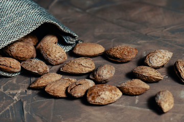 Group of almonds