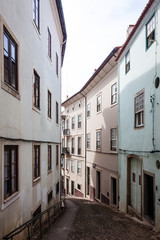 Fototapeta na wymiar old narrow street of an european city