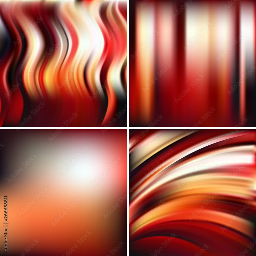 Aufkleber abstract creative concept blurred background set. elements for your website or presentation. vector 