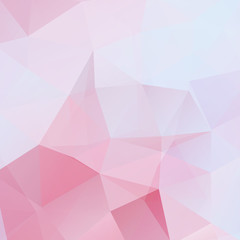 Background made of pastel, pink triangles. Square composition with geometric shapes. Eps 10