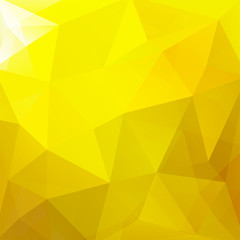 Abstract background consisting of yellow triangles. Geometric design for business presentations or web template banner flyer. Vector illustration