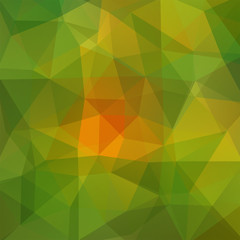 Fototapeta premium Background of geometric shapes. Green mosaic pattern. Vector EPS 10. Vector illustration