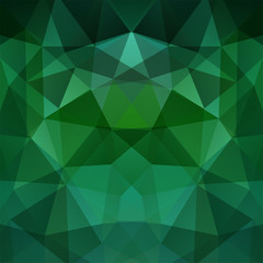 Abstract geometric style green background. Green business background Vector illustration