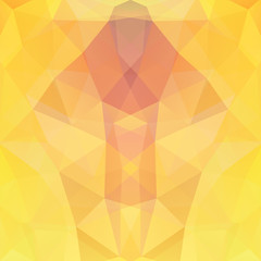 Obraz premium Abstract mosaic background. Triangle geometric background. Design elements. Vector illustration. yellow, orange colors.