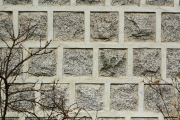 Traditional Korean Brick Wall background