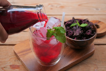 roselle juice (healthy drink) 