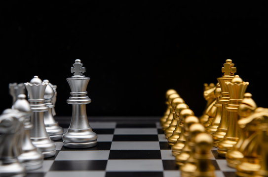 Chess for business concept, leader and success.