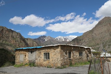 Mountain village in Hakkari plateau .turkey
