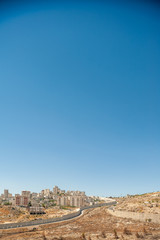 Shu'afat refugee camp seen from Pisgat Zeev, Jerusalem, Israel