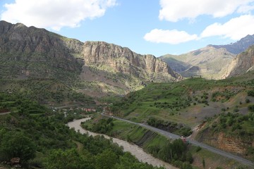 Mountain village in Hakkari plateau .turkey