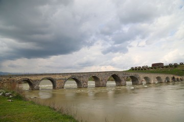 Fototapeta premium Historic Murat Bridge - Mus - Turkey 