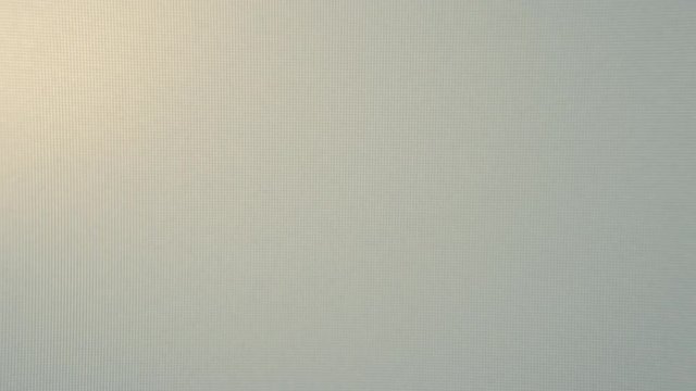An ominous flickering neon light over a grey macro dot matrix LCD PC screen.