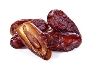 Dates Palm fruit isolated on white background