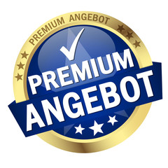 Button with Banner premium offer