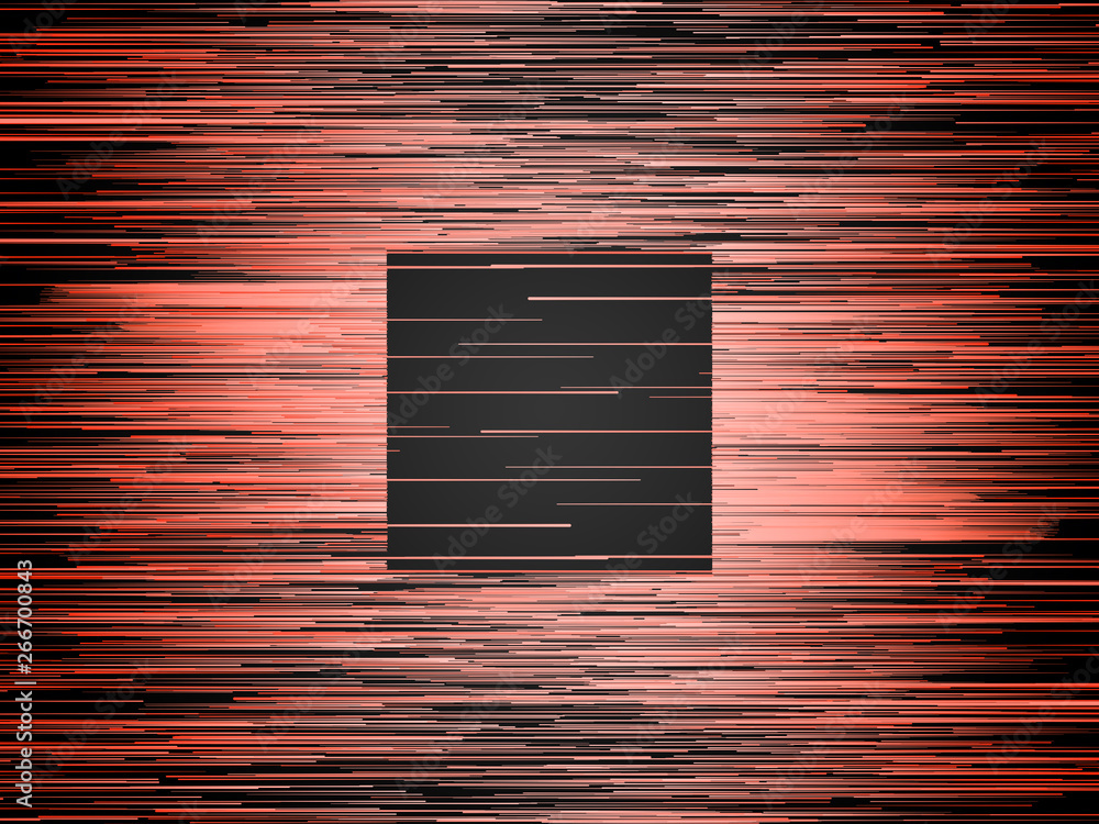 Fototapete Digital horizontal orange lines abstract background. Computer generated geometric pattern. 3d rendering