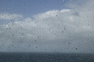 raindrops on the window
