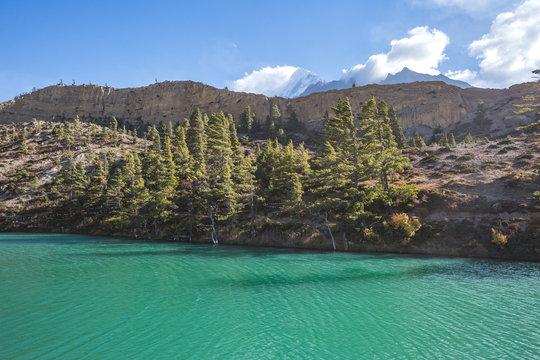 Dhumba Lake in Jomsom, Annapurna circuit trek, Nepal