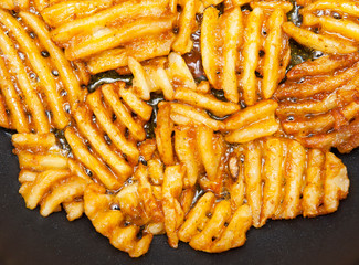 Hot potato lattices on the black background