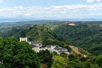 Fototapeta premium skyline view around Tagaytay city Hightland at the day, Philippines