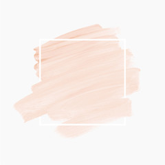 Pastel beige brush painted acrylic background vector. Perfect design for creative ideas.