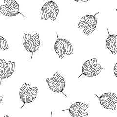 Seamless pattern with leaves. floral background with leaves