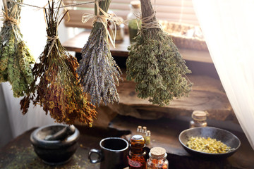 Herbalist. Herbal medicine and natural medicine. Traditional herbal remedies.