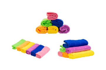 Napkin isolated on white background. Selective focus