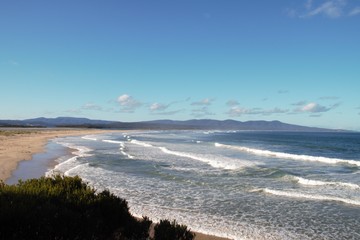 Australian ocean with a very nice beach in front