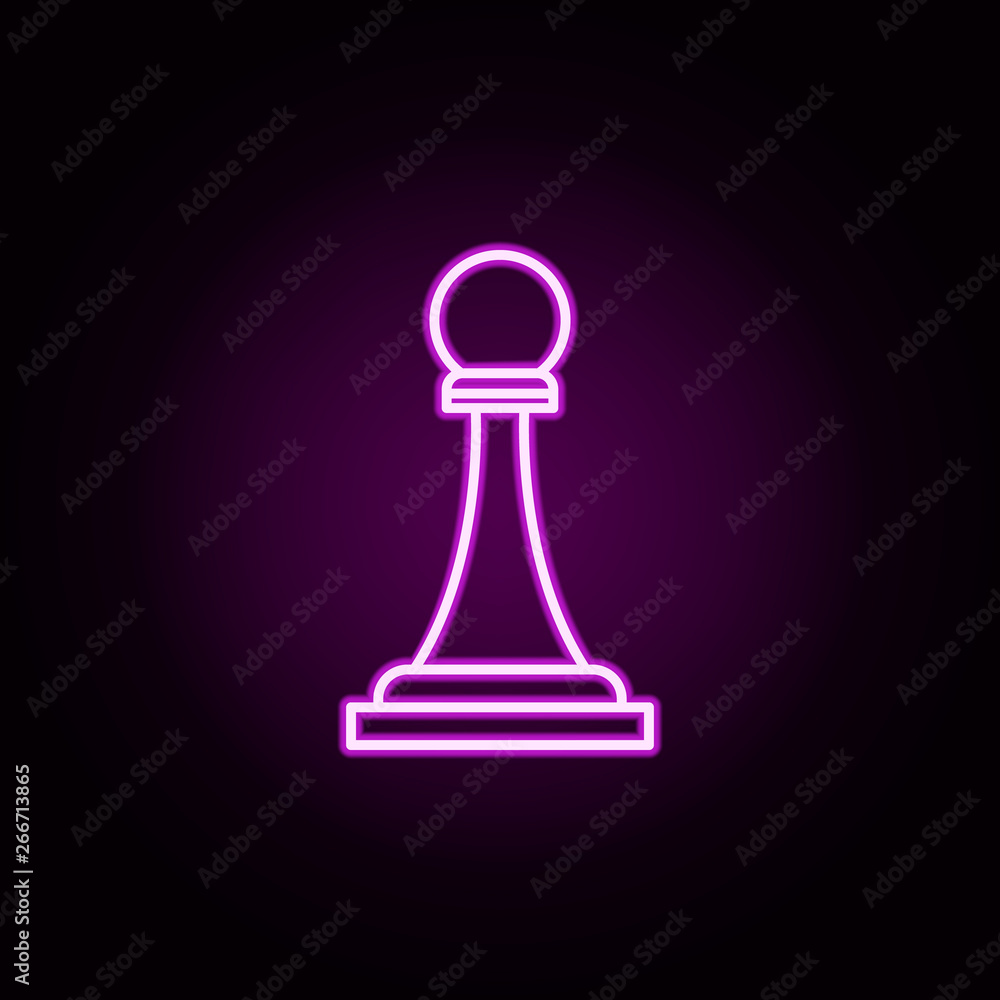 Poster strategy neon icon. elements of business set. simple icon for websites, web design, mobile app, info