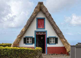 Traditional rural house in Santana on Madeira island, Portugal