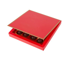 chocolate candy in a box